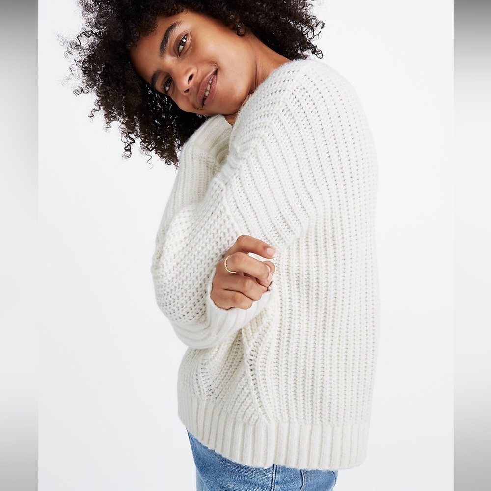 Everett Rib-Play Pullover Sweater S - Picture 3 of 7